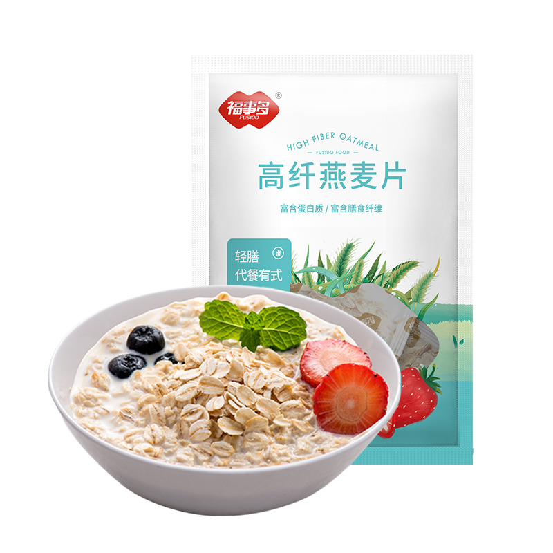 【券后价:4.9元】 包邮福事多高纤燕麦片180g*1袋 - 天猫超市