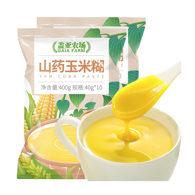 【券后价:16.95元】 盖亚农场山药玉米糊40g*20小包袋 - 天猫超市