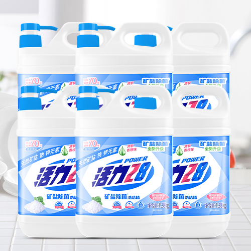 【券后价:27.94元】 活力28矿盐洗洁精1.28kg*6瓶 - 天猫超市