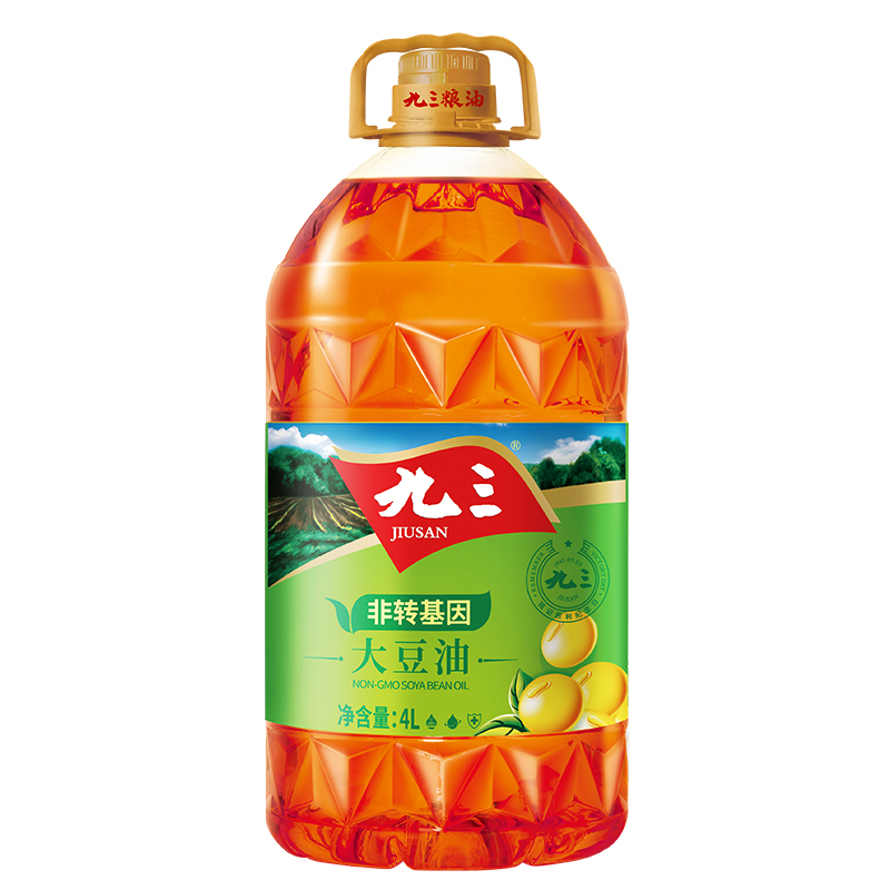 【券后价:58.9元】 【九三】大豆油三级4L非转基因 - 天猫超市