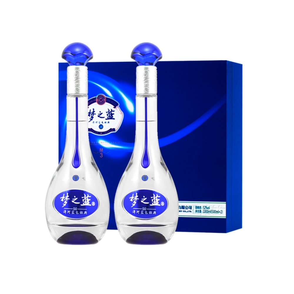 【券后价:1113元】 洋河梦之蓝M3-52度500ml*2瓶 - 天猫超市