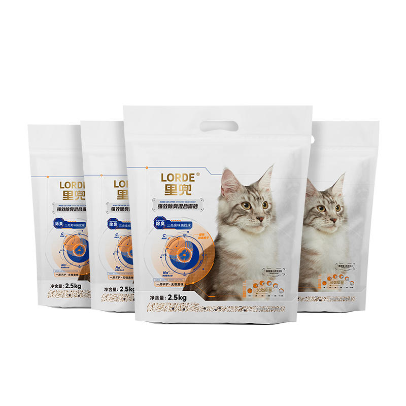 【券后价:59.9元】 LORDE里兜小黑核混合猫砂2.5kg*4袋 - 天猫超市