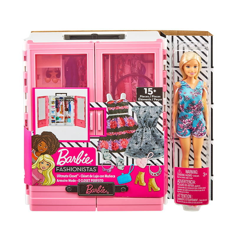【券后价:179元】 【BARBIE/芭比】梦幻衣橱套装玩具 - 芭比官方旗舰店