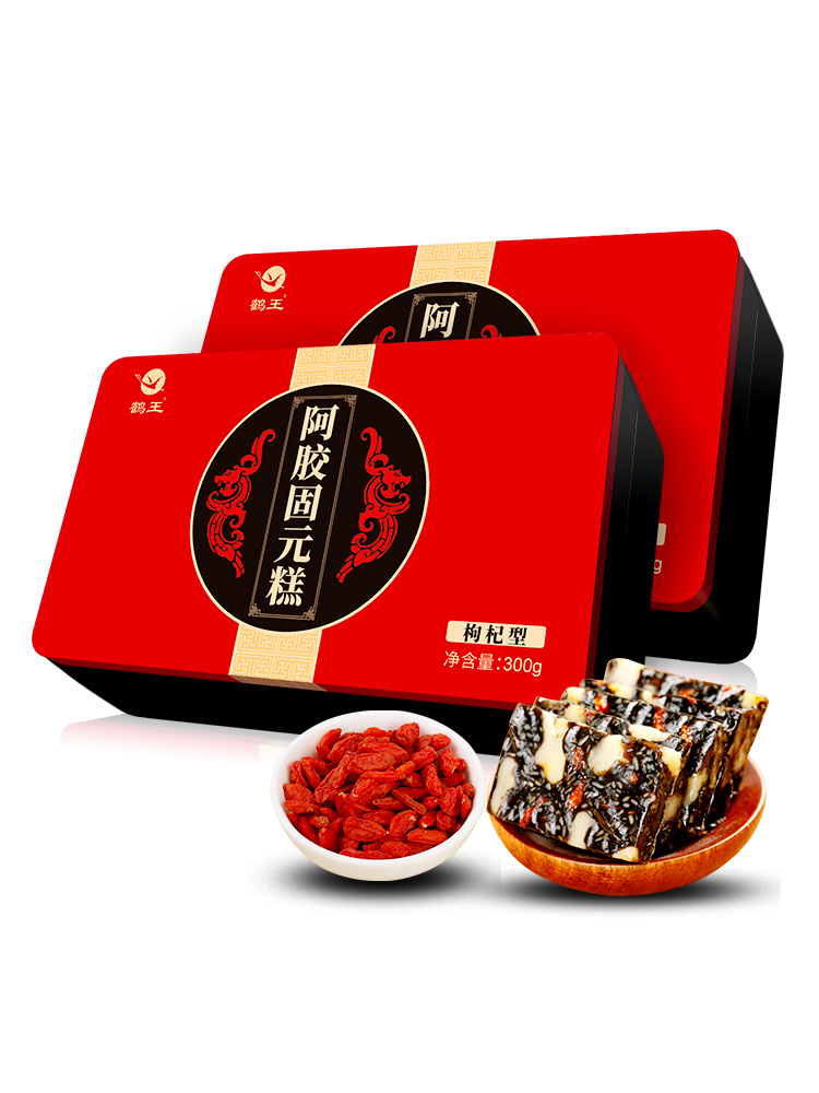 【券后价:29.8元】 【鹤王】红枣枸杞阿胶固元糕300g*2 - 鹤王保健品旗舰店