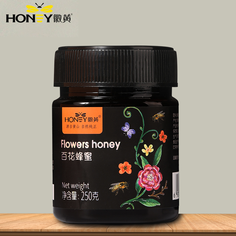 【券后价:6.9元】 可签到【徽黄】正宗农家百花土蜂蜜250g