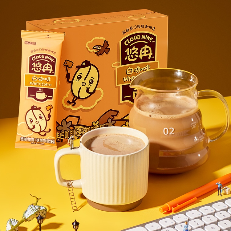 【券后价:6.9元】 【首单+签到】悠冉印尼进口白咖啡26g×5条