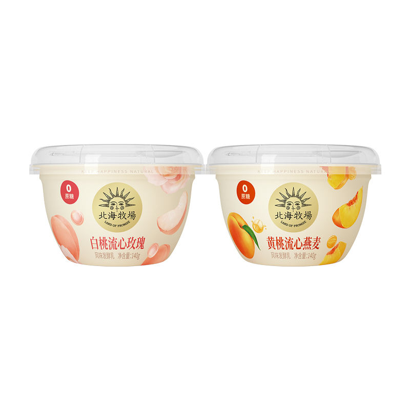 【券后价:57.6元】 白桃玫瑰140g*4杯+黄桃燕麦140g*4杯 - 天猫超市