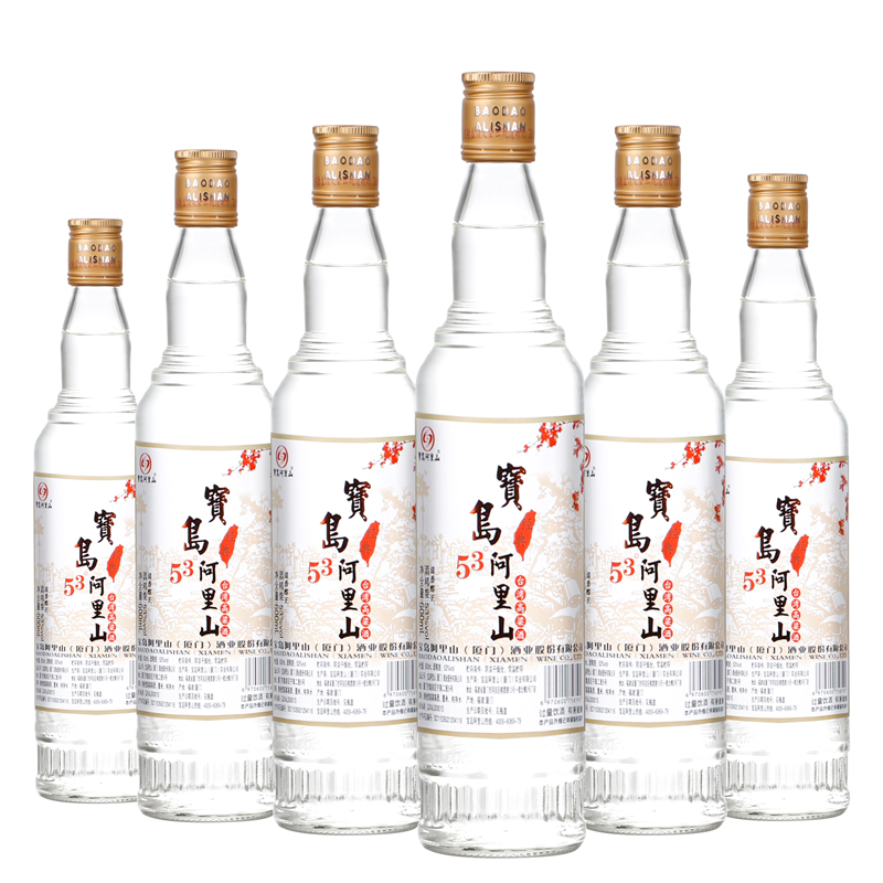 【券后价:89元】 宝岛阿里湾高粱酒600ml*6瓶 - 宝岛阿里山酒类旗舰店
