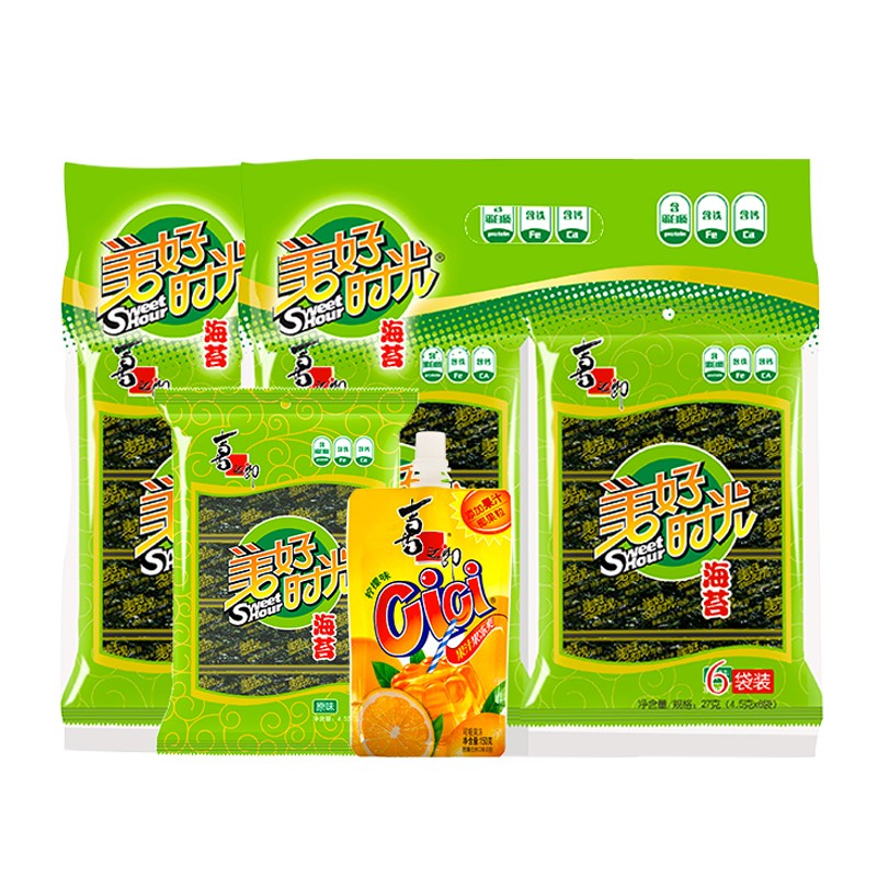 【券后价:19.9元】 【6袋】【喜之郎】美好时光原味海苔 - 悦联品牌食品店