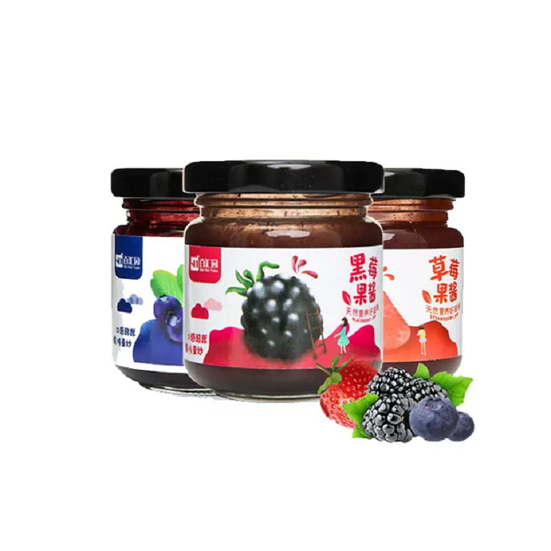 【券后价:9.9元】 【百汇园】蓝莓草莓酱80g*2瓶 - 百汇园食品旗舰店
