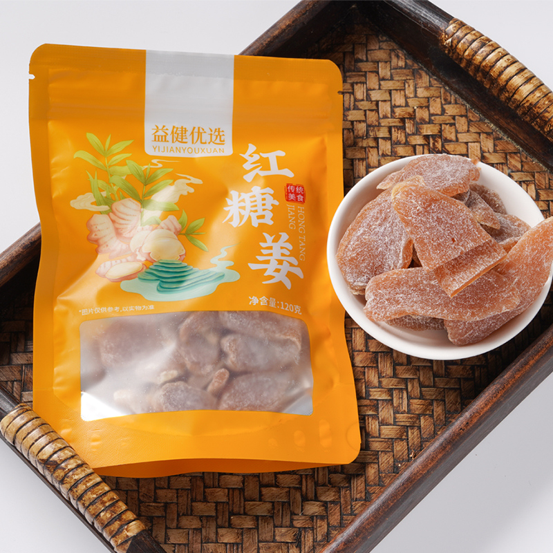 【券后价:8.9元】 益健优选纯正手工老姜味红糖姜片 - 益健优选旗舰店