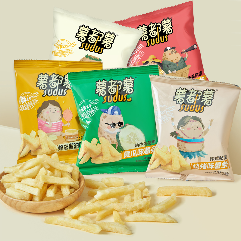 【券后价:6.9元】 【可签到】薯都解馋薯酥脆鲜切薯条5袋