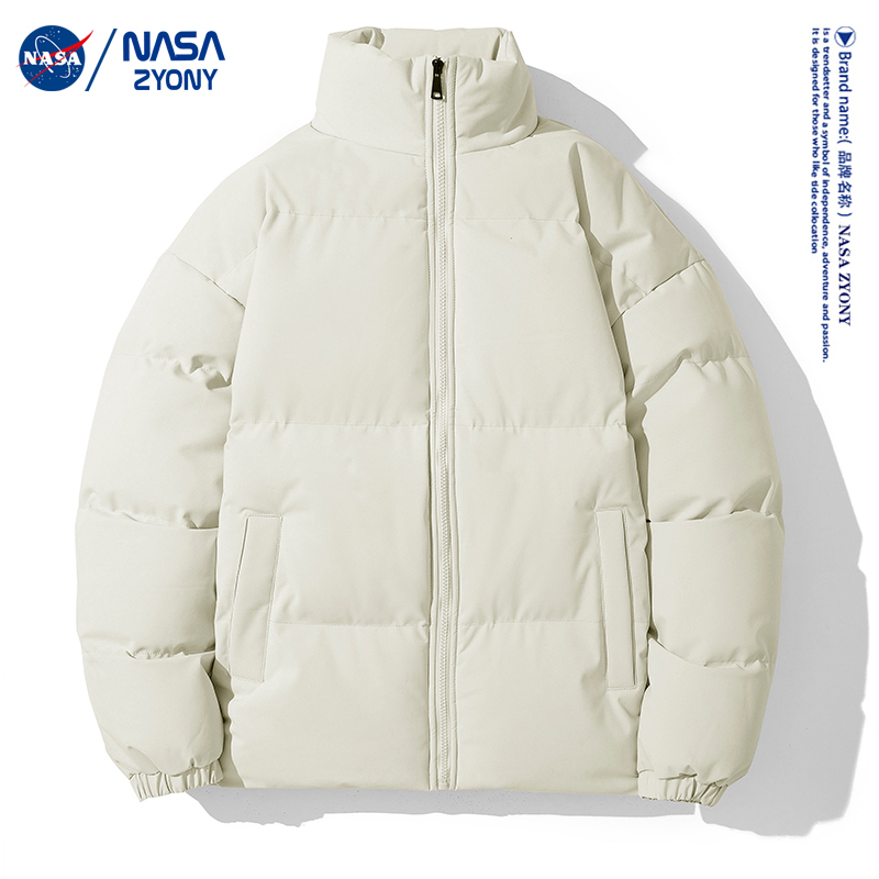 【券后价:89元】 NASA联名冬季情侣立领棉衣羽绒服夹克外套 - NASA联名潮牌直销