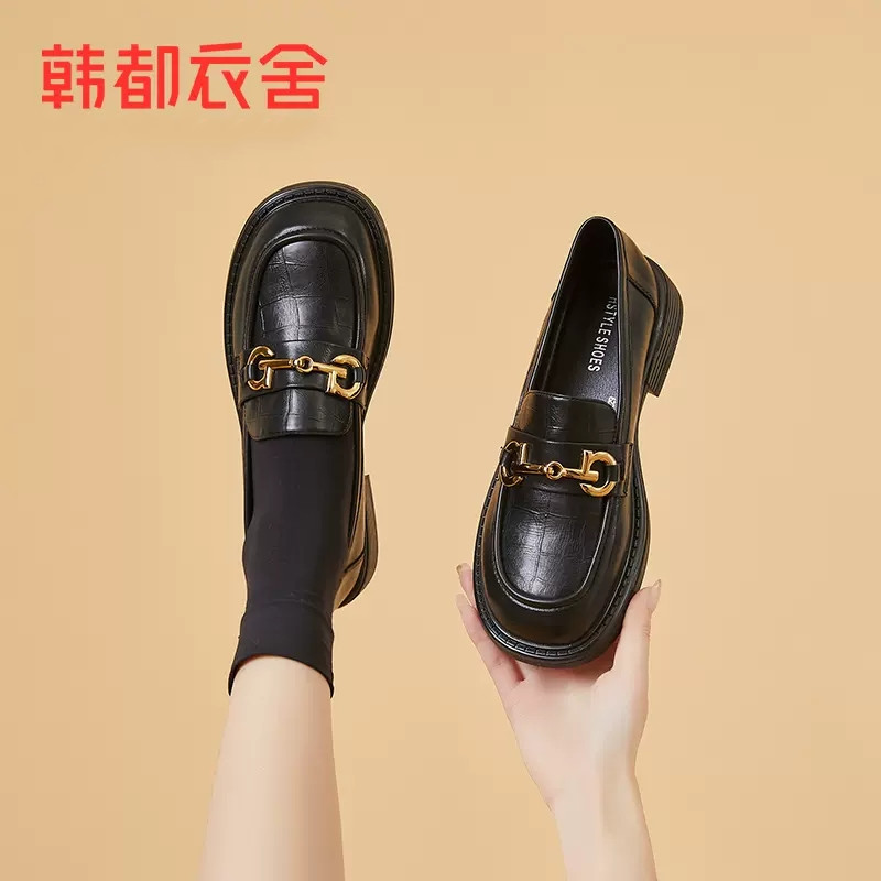 【券后价:79元】 韩都衣舍2022新款秋冬乐福鞋系列 - 韩都衣舍微丽专卖店