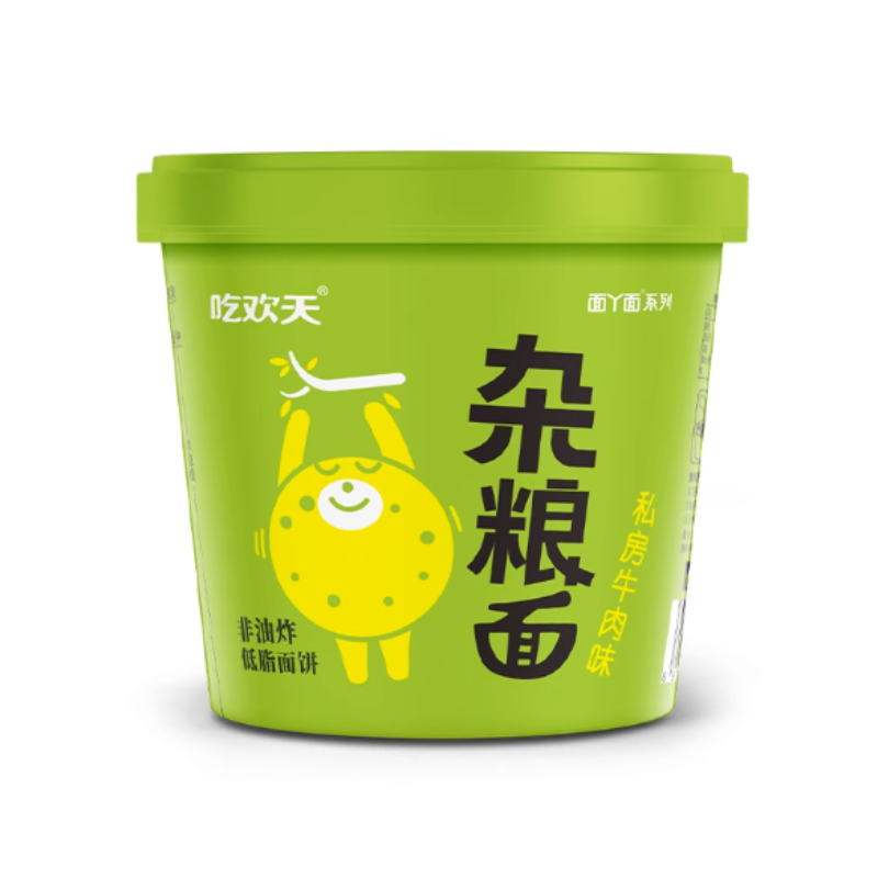 【券后价:9.9元】 首单+签到吃欢天乔荞麦面3桶 - 吃欢天食品旗舰店