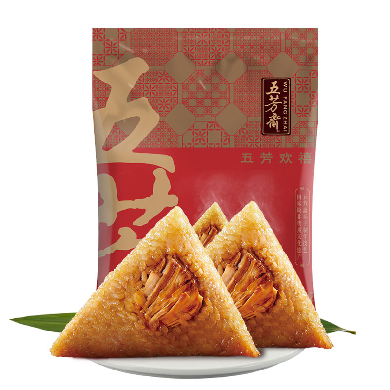 【券后价:9.9元】 稳定签到【五芳斋旗舰店】4只鲜肉粽