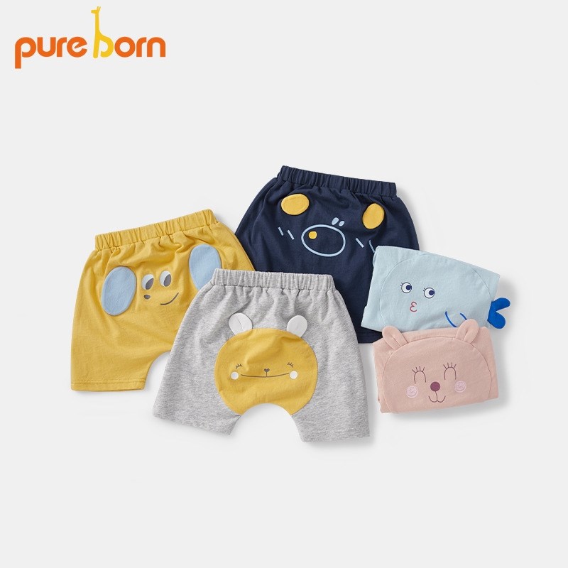 【券后价:39元】 博睿恩男女宝宝纯棉大屁屁裤短裤 - pureborn博睿恩旗舰店