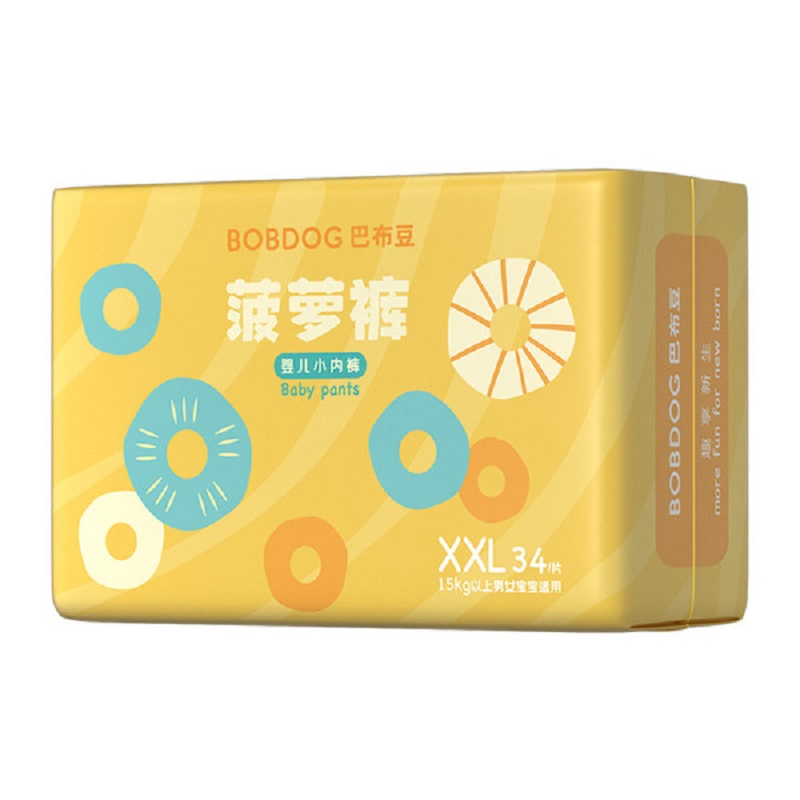 【券后价:62元】 【拍2单包31】巴布豆新菠萝拉拉裤XXL34片 - 天猫超市