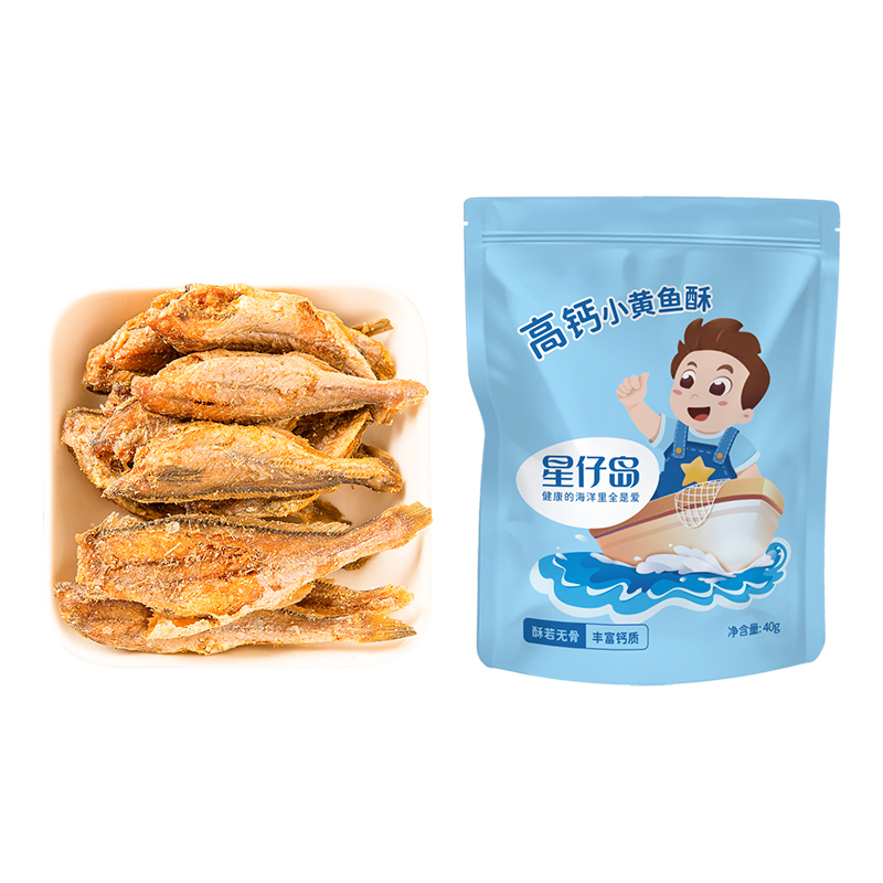 【券后价:14.9元】 星仔岛高钙香酥小黄鱼酥脆即食非油炸鱼干 - 星仔岛旗舰店