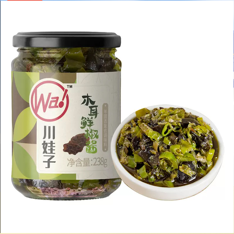 【券后价:7.8元】 川娃子木耳鲜椒酱230g