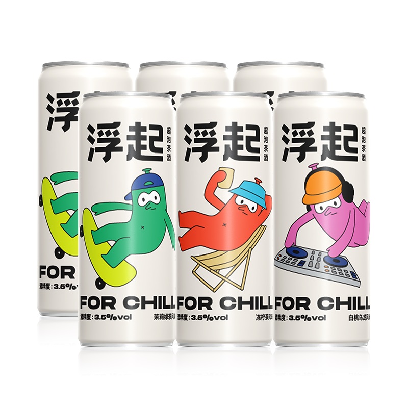 【券后价:39.2元】 【百威浮起】起泡茶酒12罐 - 浮起旗舰店