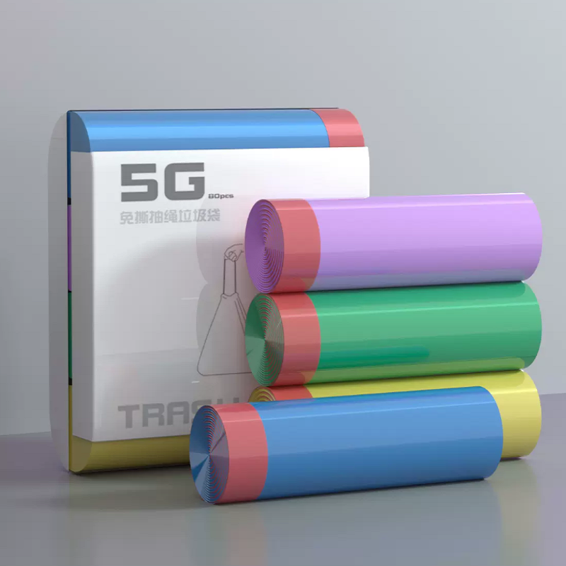 【券后价:6.9元】 5G自动收口加厚垃圾袋80只