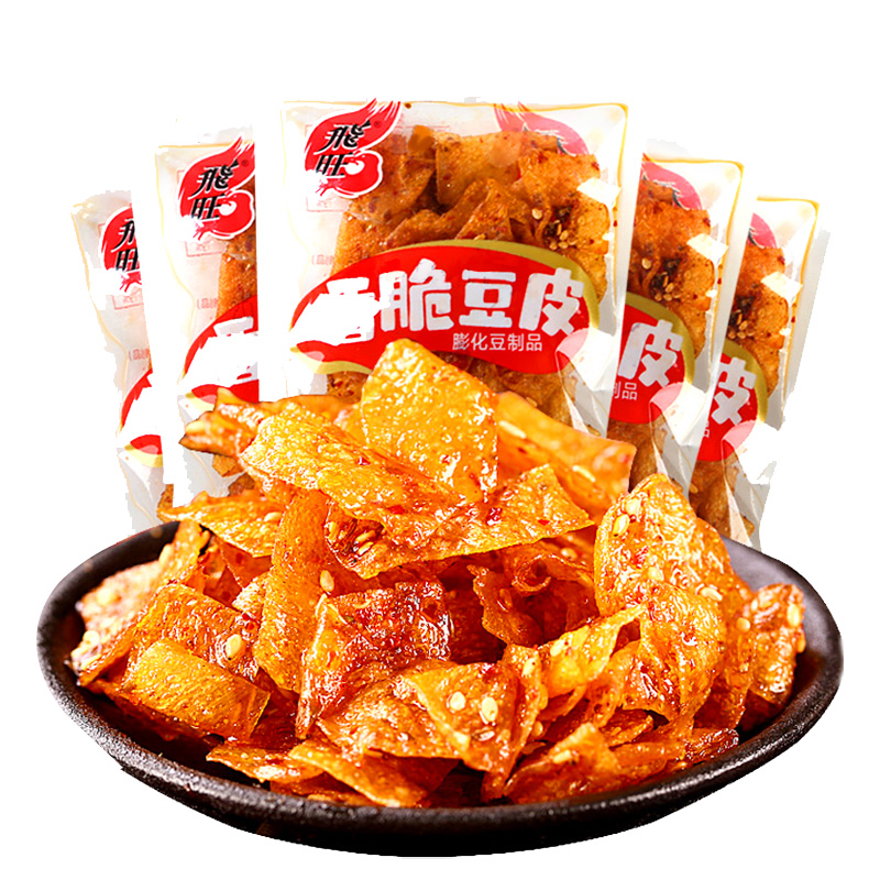 【券后价:5.9元】 【稳定签到】飞旺麻辣豆皮小零食*8包
