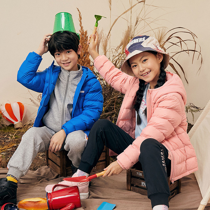 【券后价:179元】 Skechers斯凯奇正品童装连帽羽绒服外套 - skechers品牌工厂店