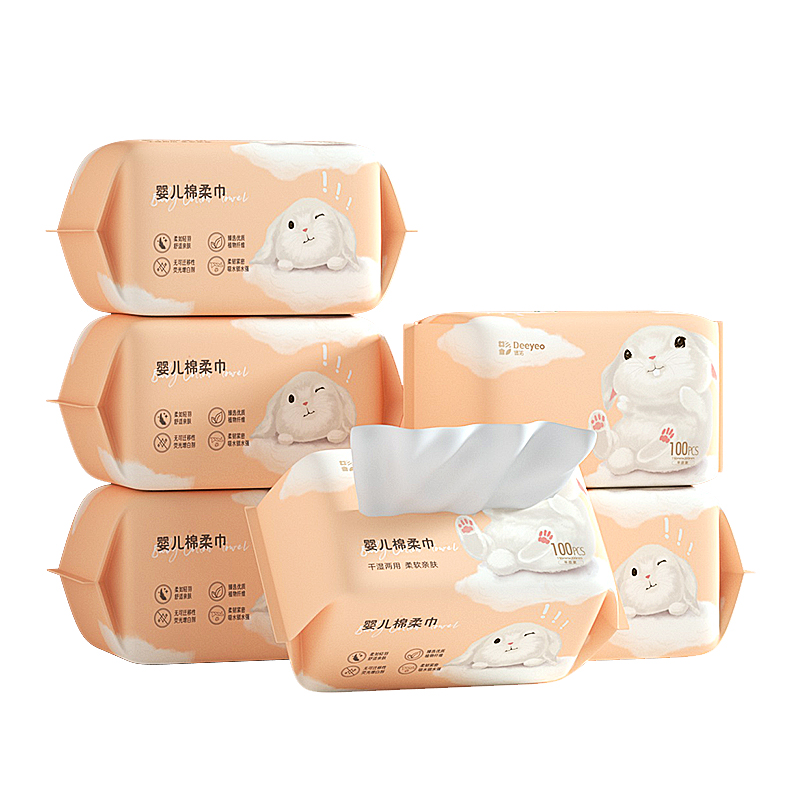 【券后价:20.9元】 【德佑】婴儿手口专用棉柔巾100抽x3包 - 德佑旗舰店