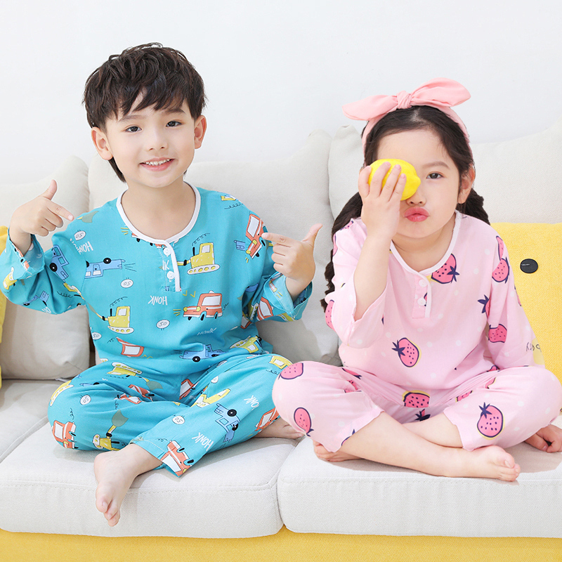 【券后价:15.3元】 全部一个价！儿童春夏长袖绵绸睡衣家居服 - 心怡熊旗舰店