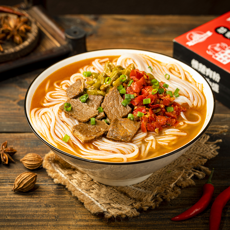 【券后价:44.9元】 【霸蛮】招牌牛肉粉+猪油拌粉4盒 - 霸蛮食品旗舰店