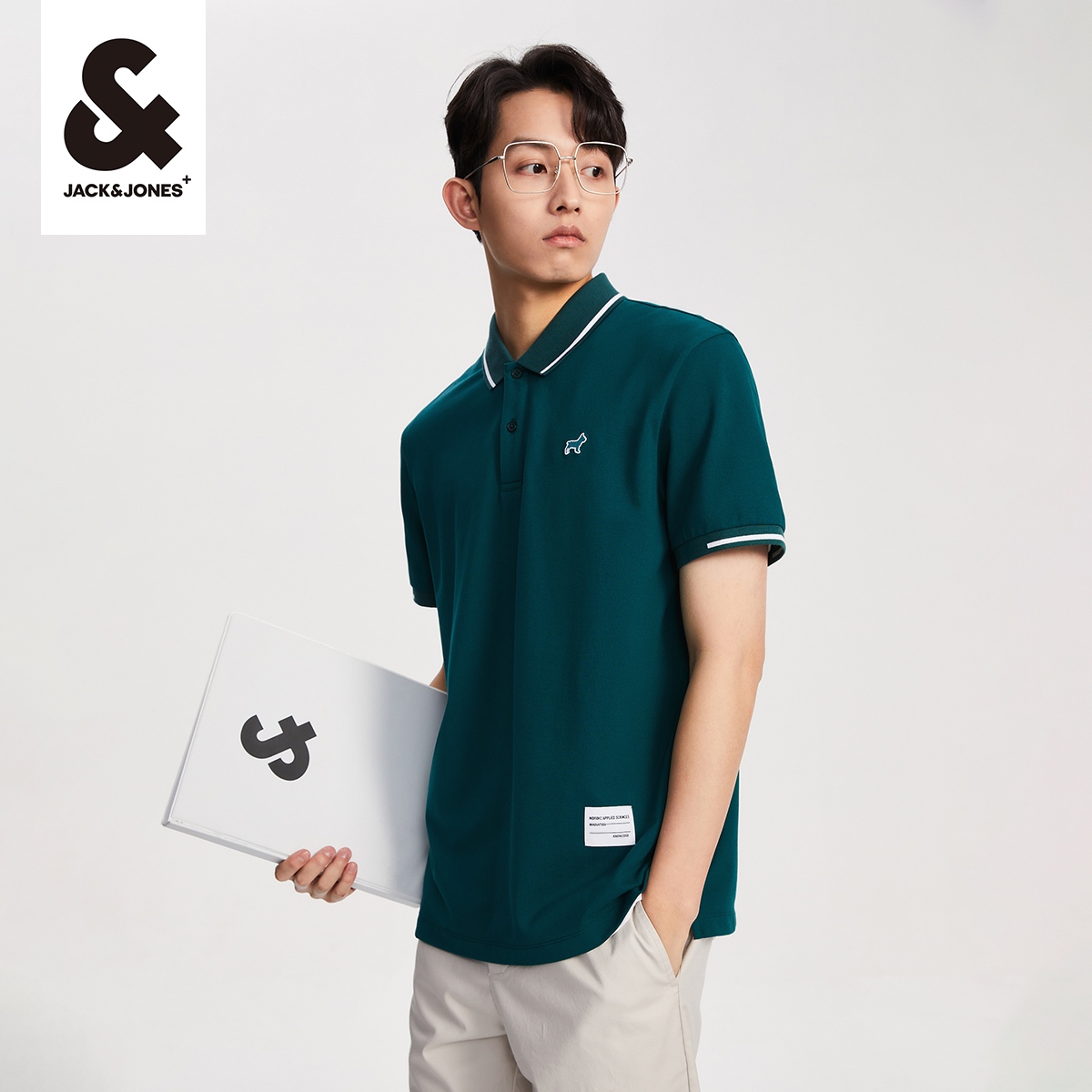 【券后价:129元】 杰克琼斯男装春季刺绣polo - JackJones官方旗舰店