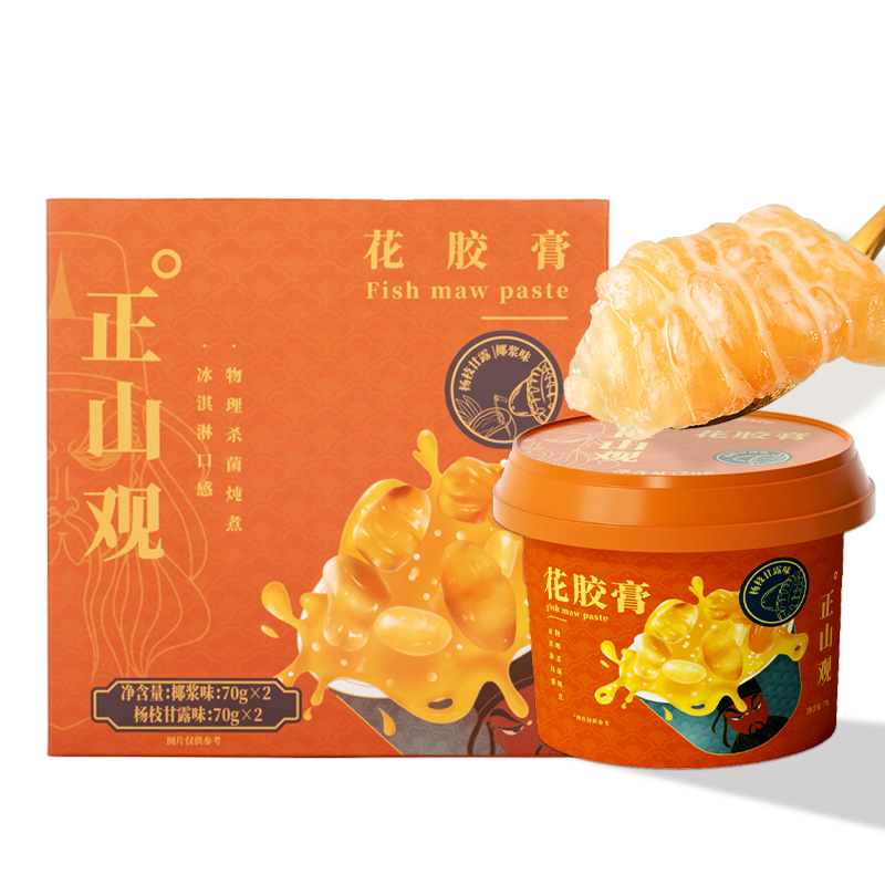 【券后价:19.9元】 【正山观】70g*4大碗港式即食花胶膏 - 正山观旗舰店
