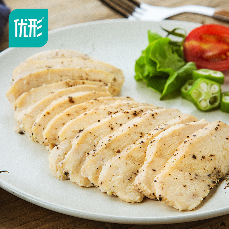 【券后价:56.9元】 优形鸡胸肉蒸煮黑胡椒味10袋1000g - 凤祥食品旗舰店