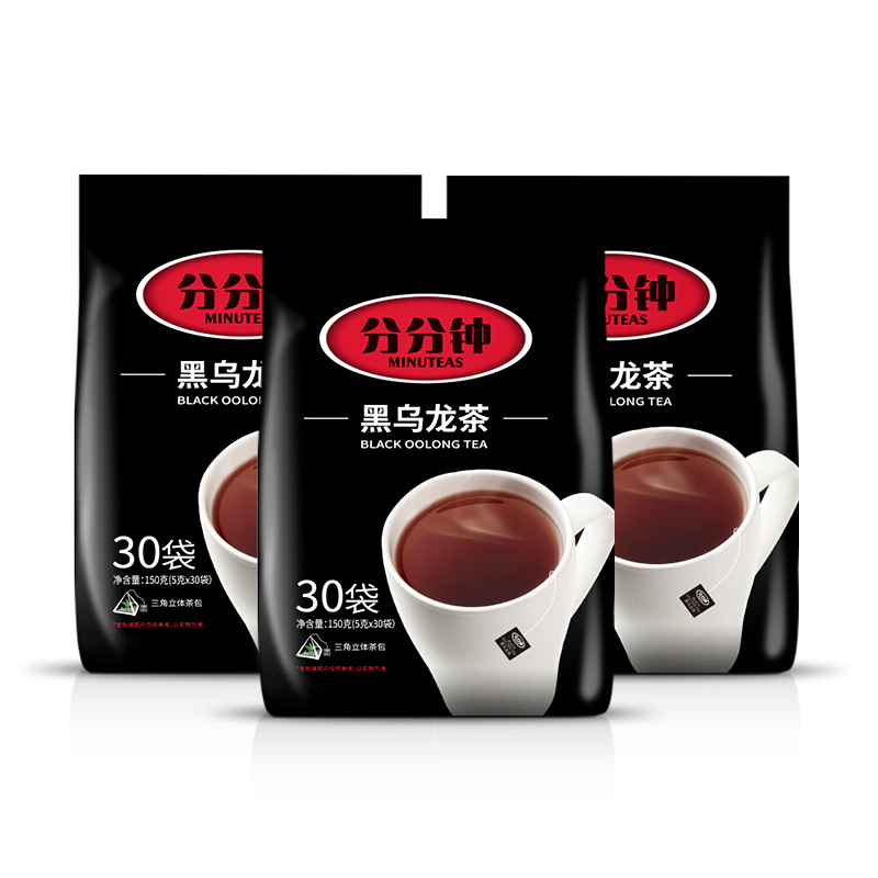 【券后价:19元】 30泡黑乌龙茶无糖浓香型茶叶1大袋 - 分分钟食品旗舰店
