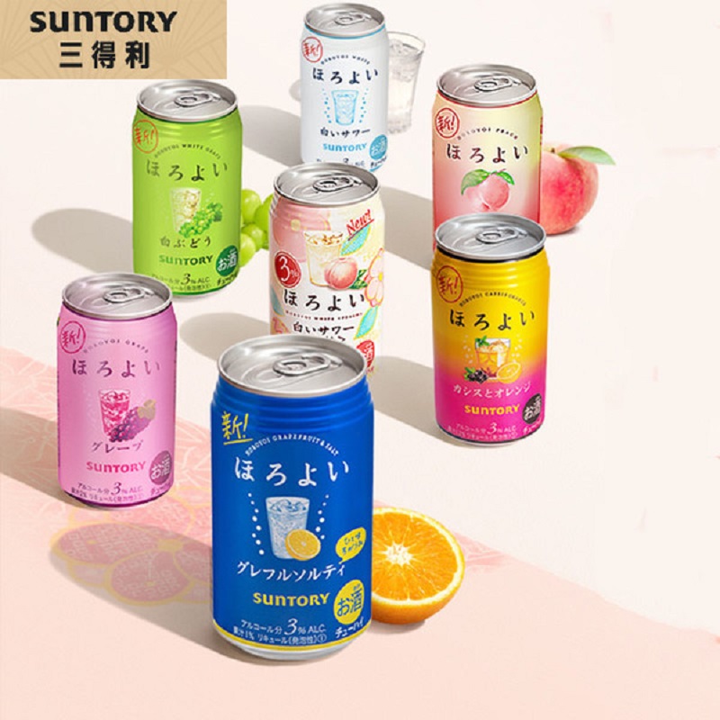 【券后价:56元】 【三得利】和乐怡低度预调鸡尾酒3口味6罐 - 三得利预调酒官方旗舰店