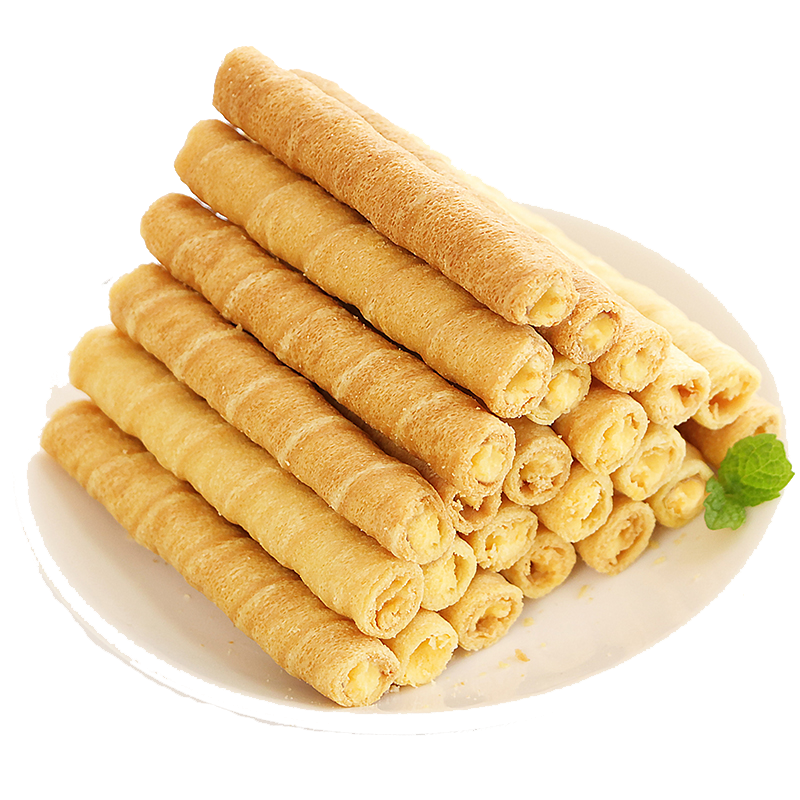 【券后价:9.9元】 椰奶味蛋卷香酥夹心3箱126支 - 淘小妞食品旗舰店
