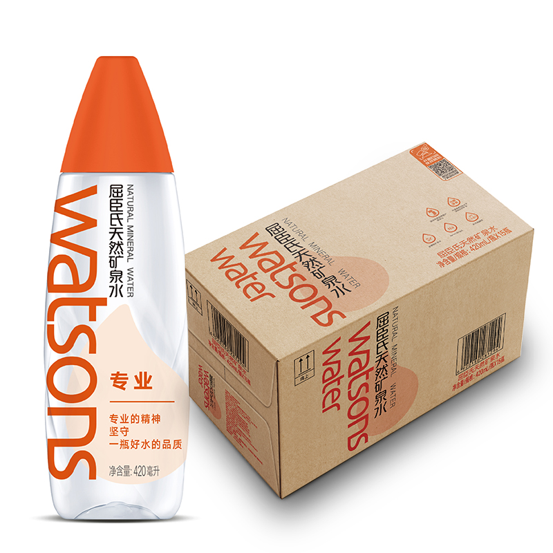 【券后价:63.5元】 猫超！屈臣氏天然矿泉水420ml*15瓶 - 天猫超市