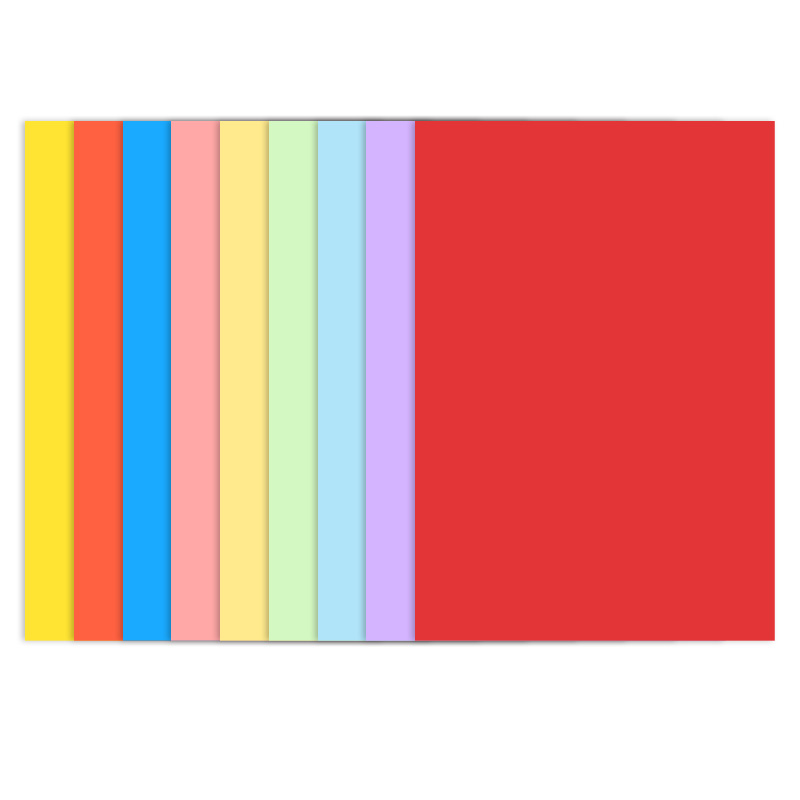 【券后价:1.9元】 9张加厚彩色卡纸18×26cm