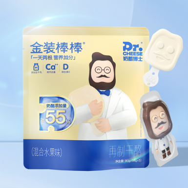 【券后价:99.9元】 【奶酪博士】臻选金装奶酪棒90g*11袋50支 - Dr.Cheese奶酪博士旗舰店