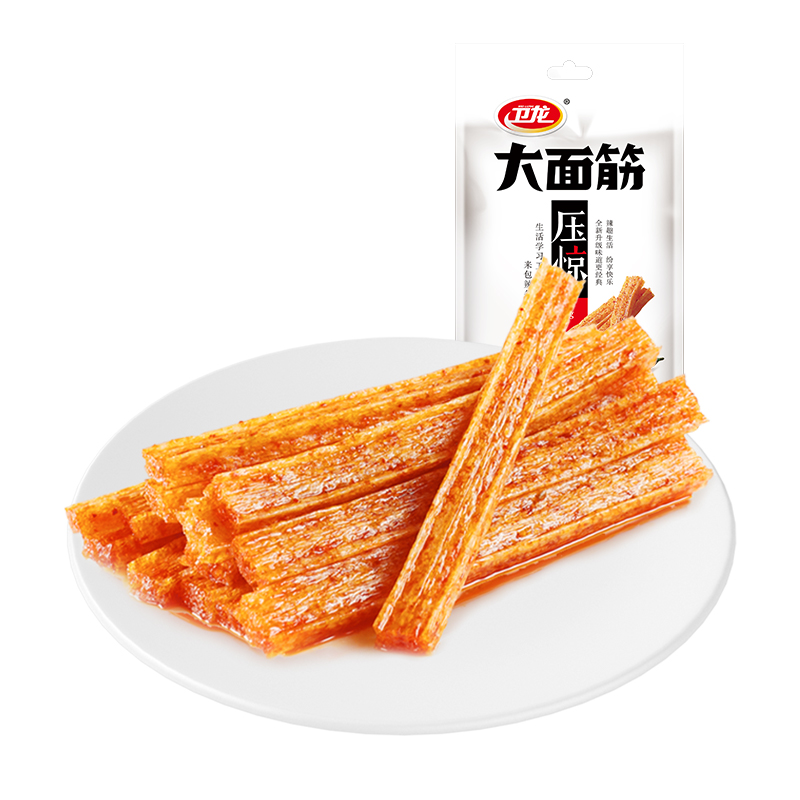 【券后价:2.5元】 卫龙辣条大面筋儿时休闲麻辣味