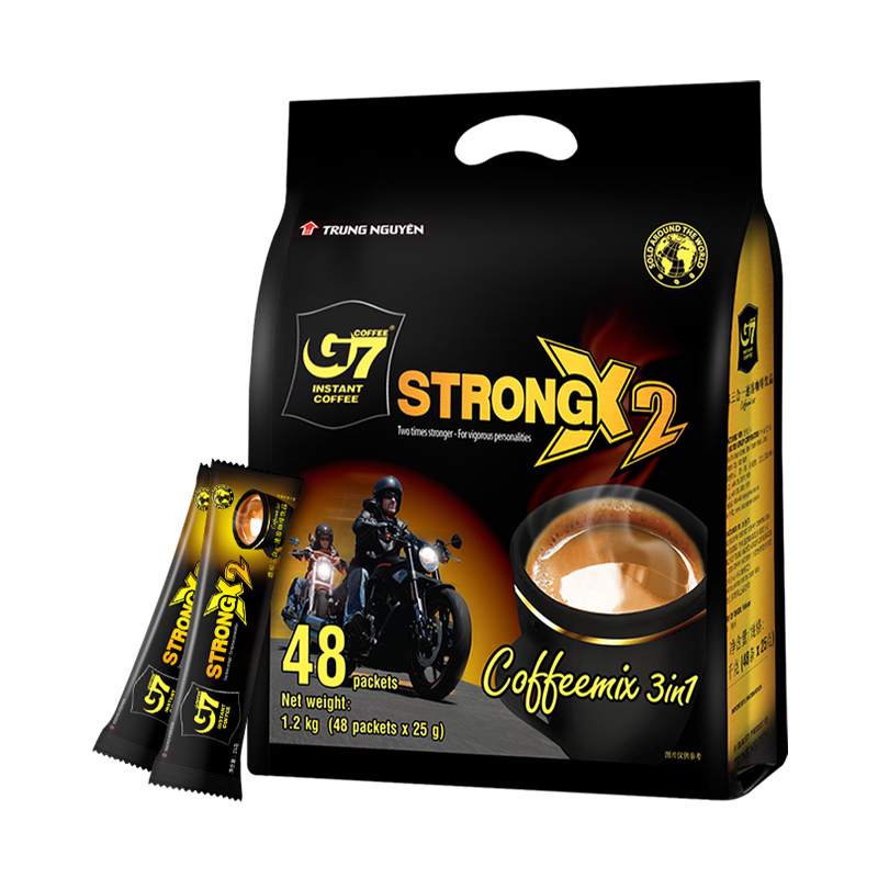 【券后价:55.41元】 越南中原G7浓醇特浓3合1咖啡1200g25g*48条 - 天猫超市