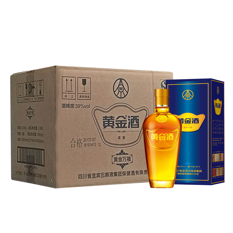 【券后价:289元】 返猫卡20元【黄金酒】万福养生酒480ml*6瓶 - 天猫超市