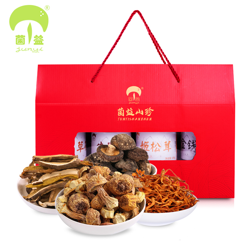 【券后价:118元】 【元宵佳礼菌益】山珍干货礼盒装菌菇大礼包 - 菌益旗舰店