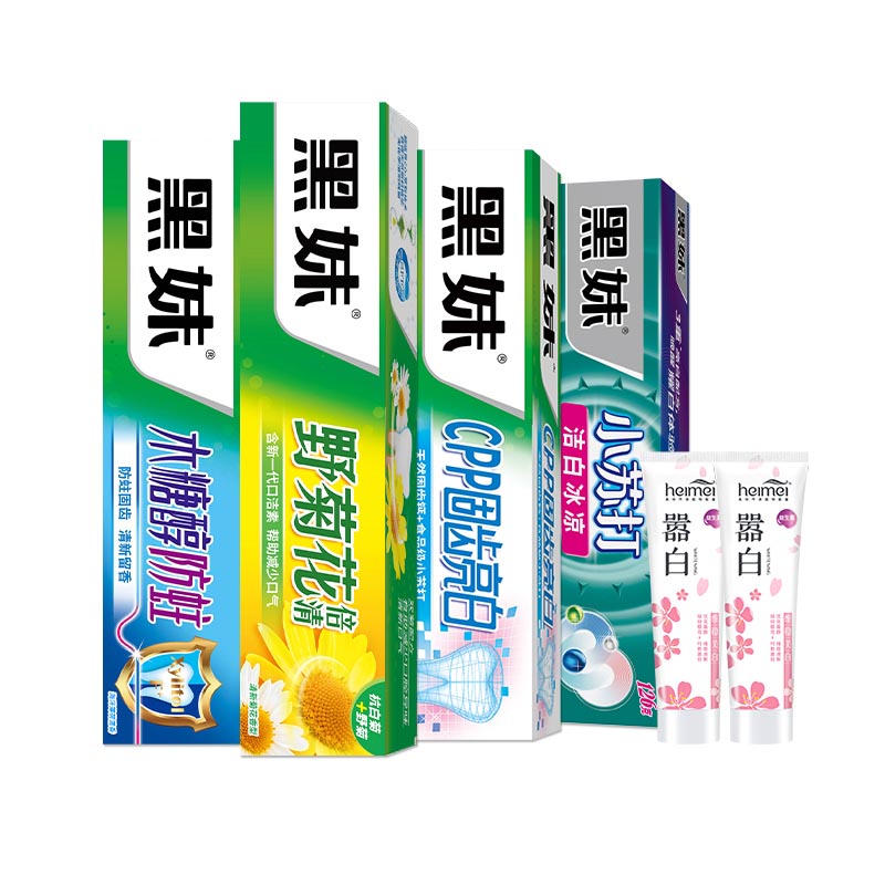 【券后价:16.71元】 黑妹野菊花牙膏套装6件套 - 康博士居家日用专营店