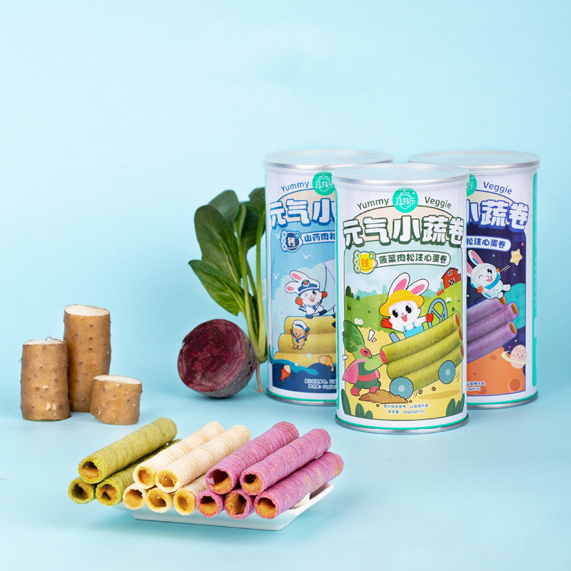 【券后价:17.8元】 拍2件19.8~蔬格乐夹心鸡蛋卷小零食60g*2罐 - 蔬格乐旗舰店
