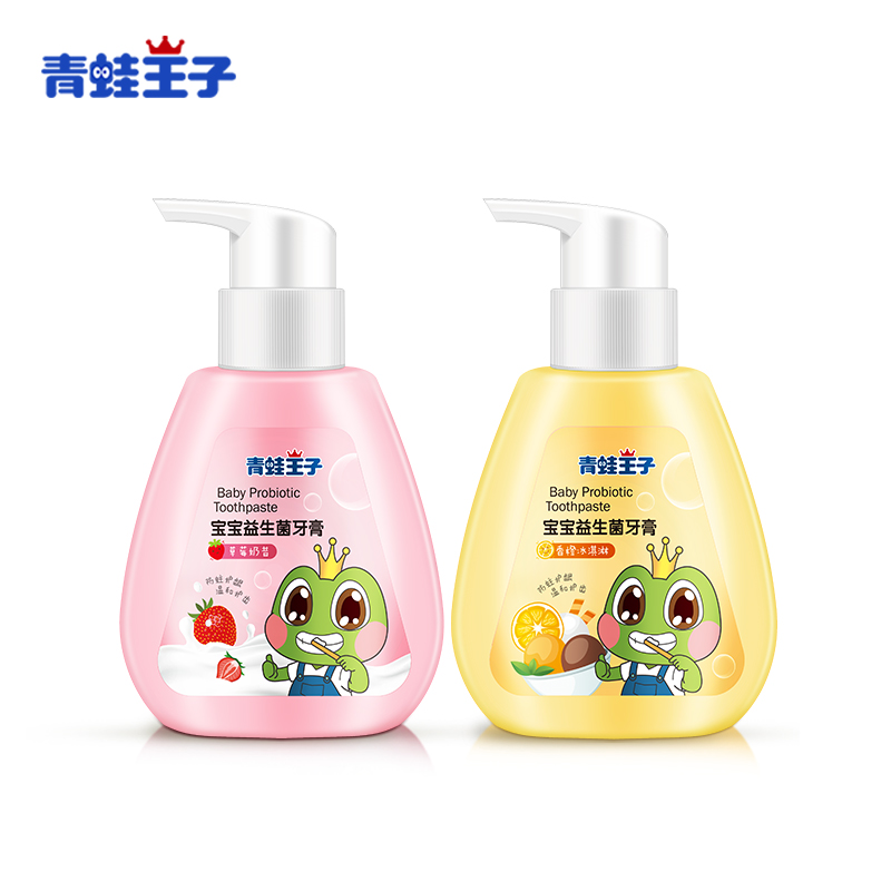 【券后价:14.9元】 【青蛙王子】儿童按压式益生菌牙膏140g - 青蛙王子旗舰店