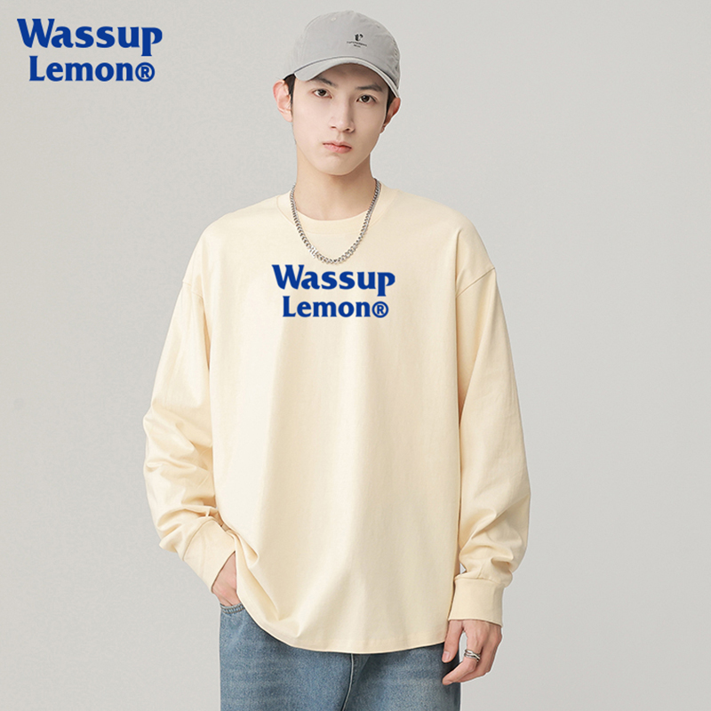 【券后价:49元】 WASSUPLEMON潮牌情侣圆领卫衣 - WASSUP LEMON工厂