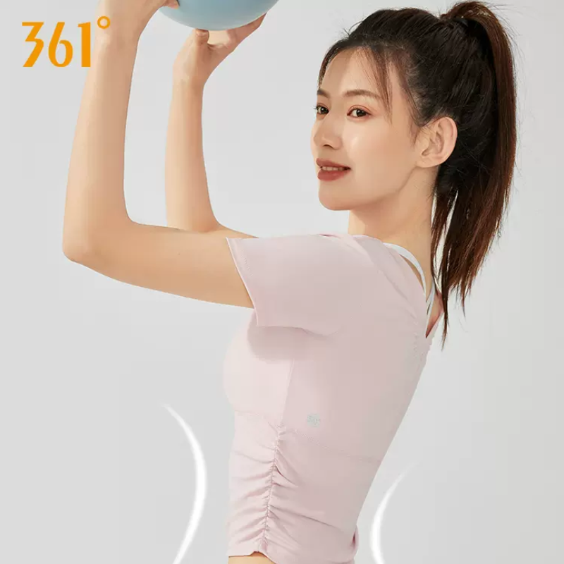 【券后价:34.9元】 【361°大牌！】女士健身瑜伽短袖 - 361度乘浪专卖店