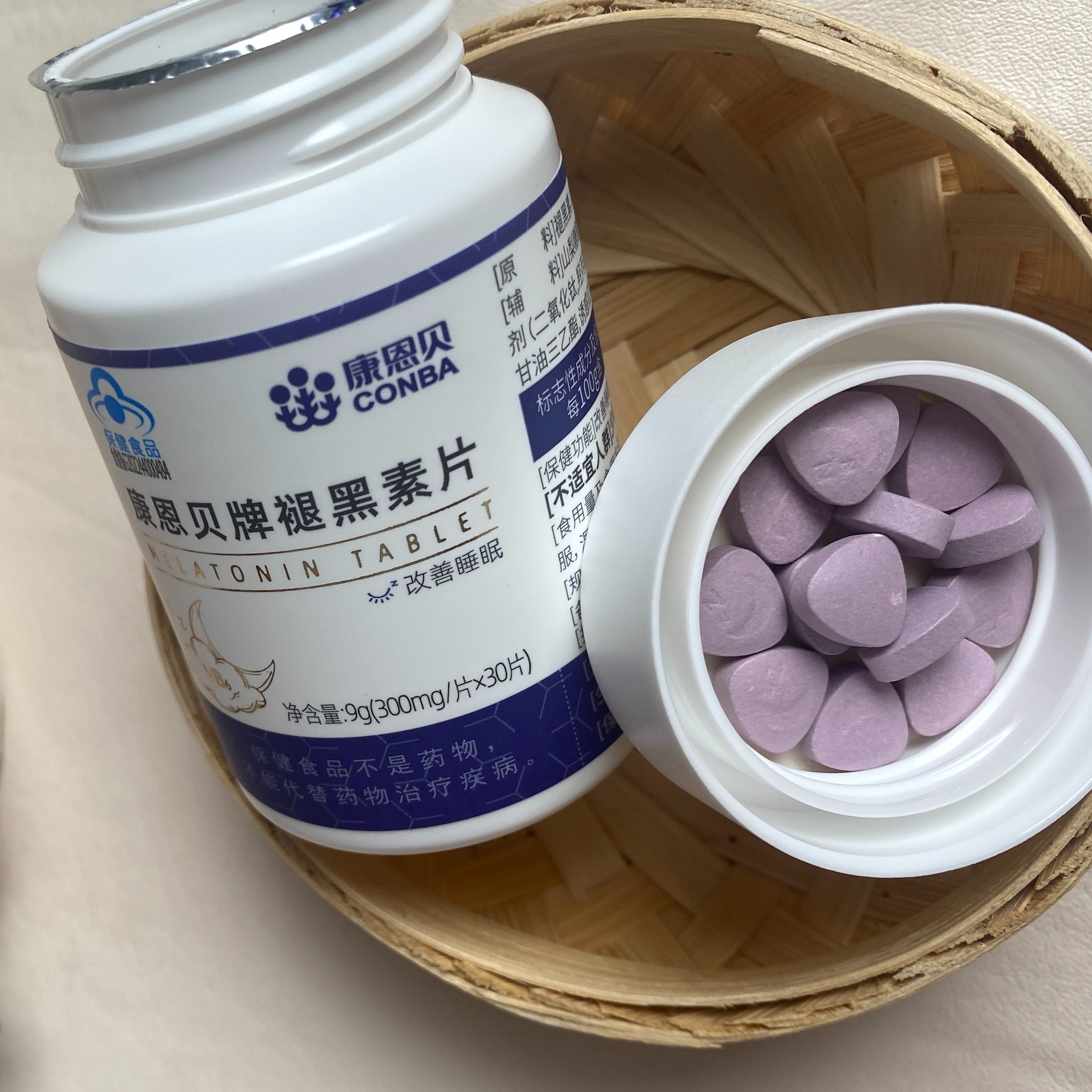 【券后价:9.9元】 康恩贝褪黑素维生素B6片30片